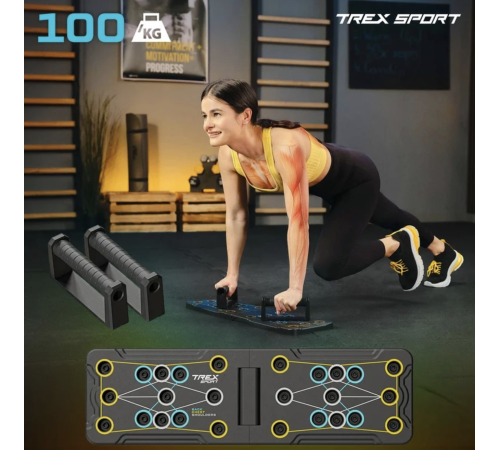 Дошка для віджимань Trex Sport TX-010PUB 12в1 Дошка для віджимань Trex Sport TX-010PUB 12в1
