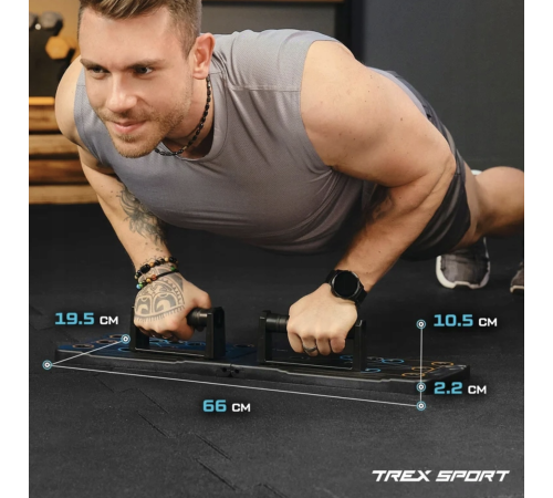 Дошка для віджимань Trex Sport TX-010PUB 12в1 Дошка для віджимань Trex Sport TX-010PUB 12в1