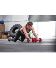 Ролики для тренувань Adidas Core Rollers, чорно-червоні
