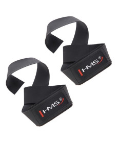 Тренувальні ремінці F4433 LIFTING STRAPS HMS - чорно-червоні 