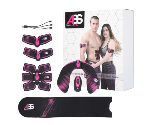 Електростимулятор м’язів ABS Master Pro Multi Set NN – чорно-фіолетовий