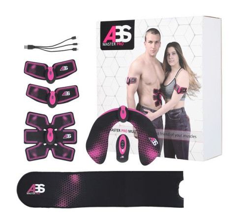 Електростимулятор м’язів ABS Master Pro Multi Set NN – чорно-фіолетовий