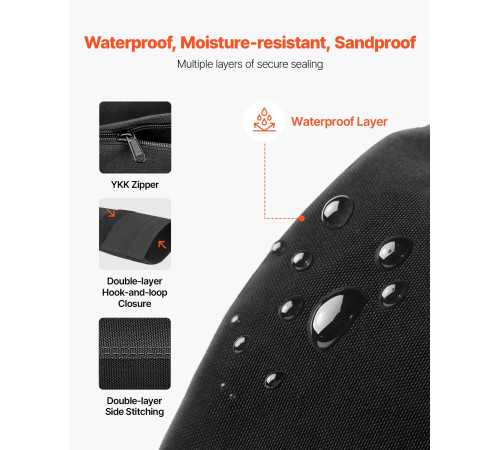 Тренувальна сумка VEVOR 11-34 кг, чорна