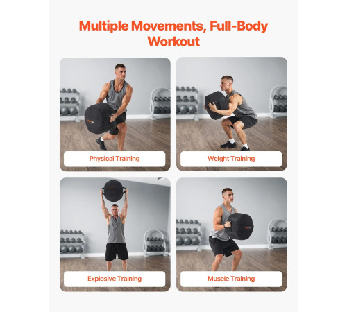 Тренувальна сумка VEVOR 45 кг, чорна