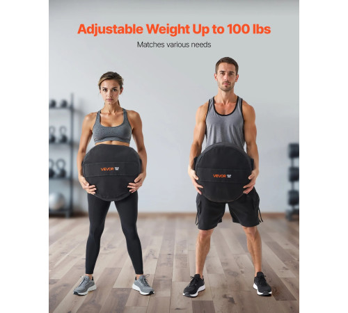 Тренувальна сумка VEVOR 45 кг, чорна