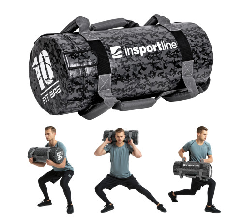 Тренувальна сумка з піском Fitness Crossfit inSPORTline Fitbag Camu 10 kg Тренувальна сумка з піском Fitness Crossfit inSPORTline Fitbag Camu 10 kg