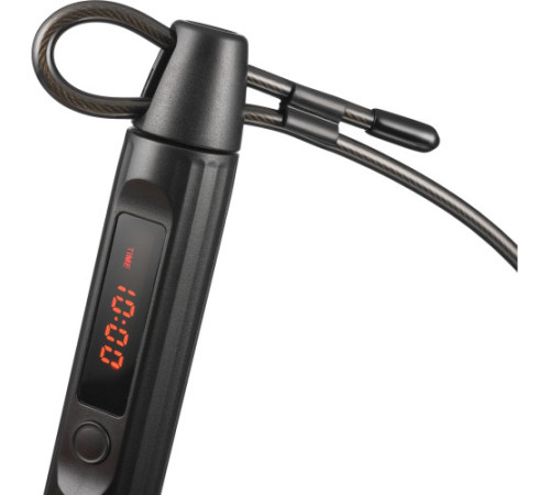 Скакалка Gymtek Smart з дисплеєм і Bluetooth чорна