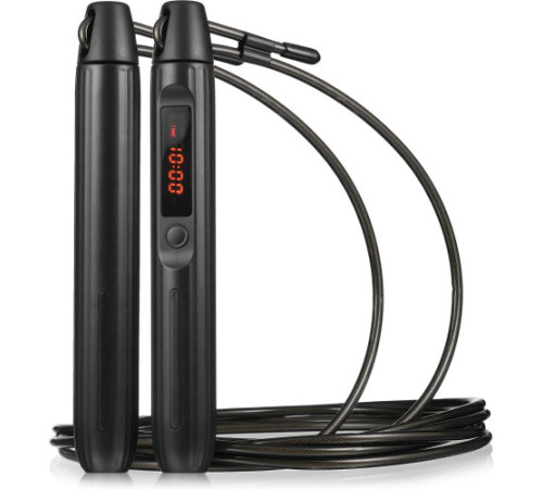 Скакалка Gymtek Smart з дисплеєм і Bluetooth чорна