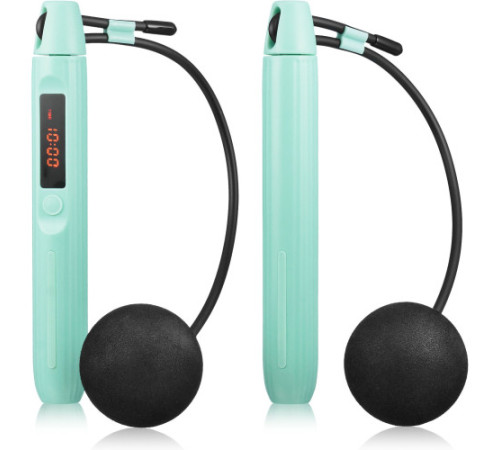 Скакалка Gymtek Smart з дисплеєм і Bluetooth бірюзова