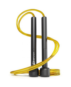 Скакалка Hop-Sport Crossfit NEW з пластиковими ручками HS-P025JR жовта