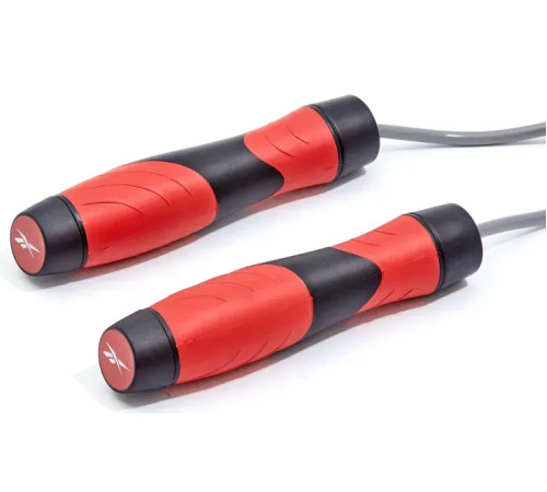 Скакалка Reebok Premium Skipping Rope 280 см, чорно-червона