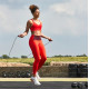 Скакалка Reebok Premium Skipping Rope 280 см, чорно-червона