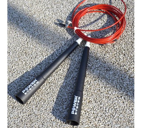 Скакалка швидкісна Power System PS-4033 2,8 м, червона