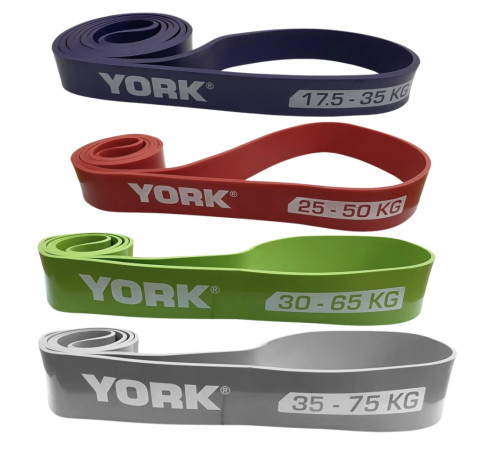 Набір резинок для фітнесу York Fitness 4 шт (5 - 40 кг) Набір резинок для фітнесу York Fitness 4 шт (5 - 40 кг)