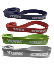 Набір резинок для фітнесу York Fitness 4 шт (17,5 - 65 кг)