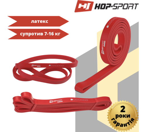 Резинка для фітнесу Hop-Sport 7-16 кг HS-L013RR червона