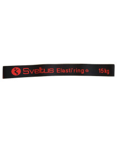 Резинка для фитнеса тканевая Sveltus Elasti'ring в коробке + QR код Черная 15 кг (SLTS-0027)