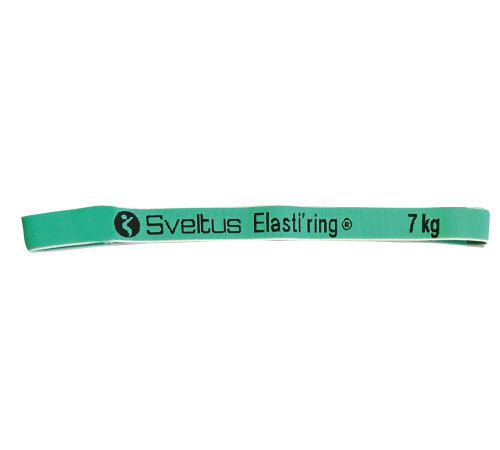 Резинка для фитнеса Sveltus Elasti'ring тканевая 7 кг Зеленая (SLTS-0153)