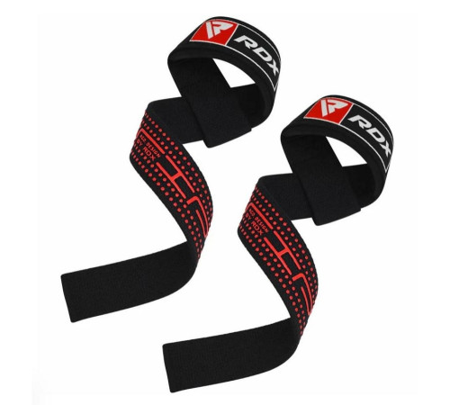 Лямки для тяги RDX Gel S4, чорно-червоні