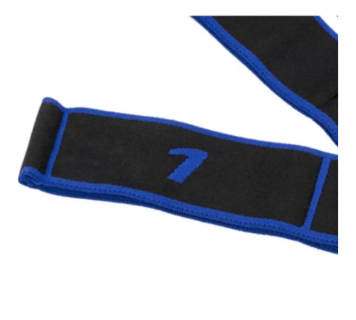 Резинка для фітнесу з петлями Queenfit 86,5 х 4 см чорно-блакитна Резинка для фітнесу з петлями Queenfit 86,5 х 4 см чорно-блакитна
