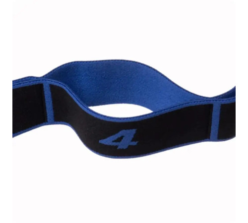 Резинка для фітнесу з петлями Queenfit 86,5 х 4 см чорно-блакитна Резинка для фітнесу з петлями Queenfit 86,5 х 4 см чорно-блакитна