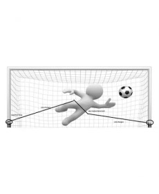 Еспандер для голкіперів Meta Football Goalkeeper Harness чорний Уні OFSM