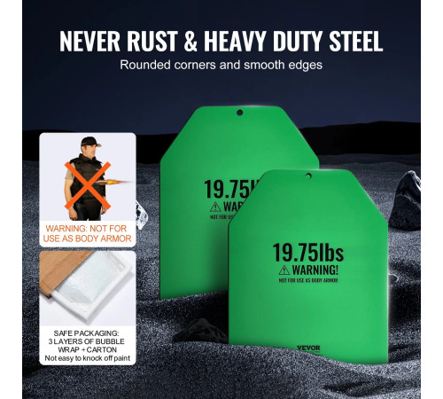 Плити для вагового жилета VEVOR 8,9 кг, зелені