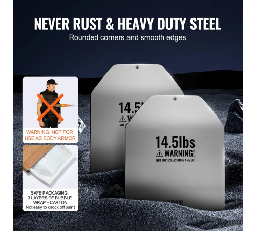 Плити для вагового жилета VEVOR Curved 13,16 кг