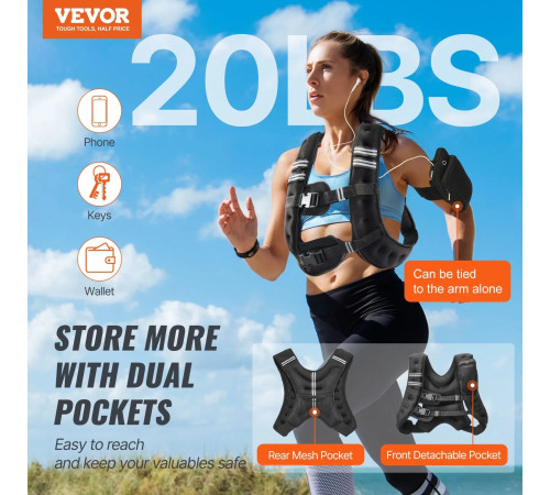 Обтяжувальний жилет VEVOR 9,22 кг