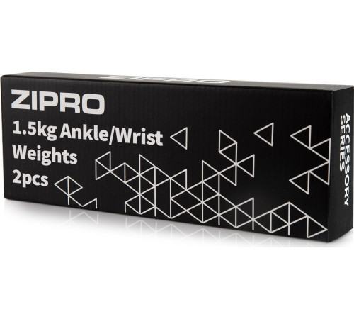 Обтяжувачі для щиколотки та зап'ястя Zipro 1,5 кг (2 шт.), сірий Обтяжувачі для щиколотки та зап'ястя Zipro 1,5 кг (2 шт.), сірий