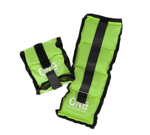 Вагові подушки WW02 2 x 1.5 KG ONE FITNESS - зелені Вагові подушки WW02 2 x 1.5 KG ONE FITNESS - зелені