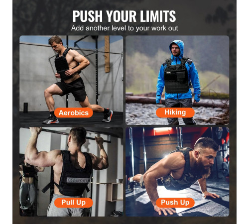 Плити для вагового жилета VEVOR 7,94 кг, червоні