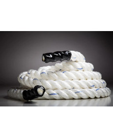 Канат тренувальний для кросфіту 15м Battle Rope White WCG 50х15