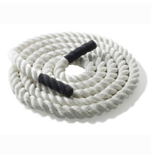 Канат тренувальний для кросфіту 6м Battle Rope White WCG 50х6