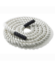 Канат тренувальний для кросфіту 6м Battle Rope White WCG 50х6