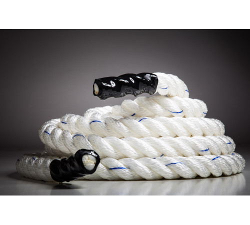 Канат тренувальний для кросфіту 6м Battle Rope White WCG 50х6 Канат тренувальний для кросфіту 6м Battle Rope White WCG 50х6
