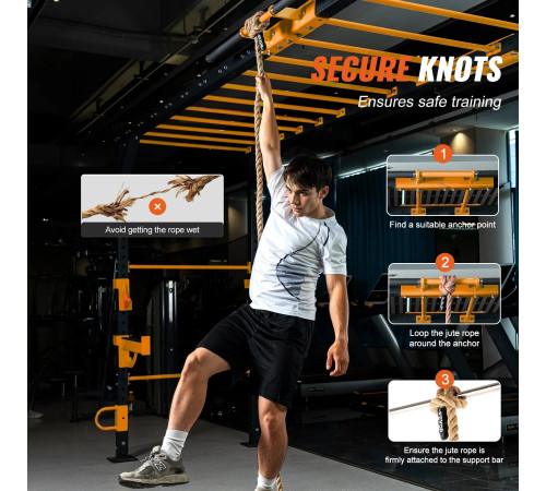 Канат тренувальний VEVOR 38,1 мм - 4,58 м