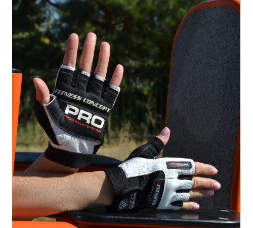 Рукавички для фітнесу Power System PS-2300 Fitness XL, чорно-білі