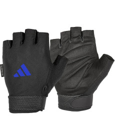 Рукавички для тренінгу Adidas Essential Adjustable Gloves розмір S, чорно-сині 