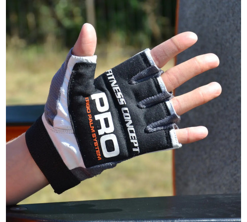 Рукавички для фітнесу Power System PS-2300 Fitness XS, чорно-сірі