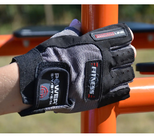 Рукавички для фітнесу Power System PS-2300 Fitness XS, чорно-сірі