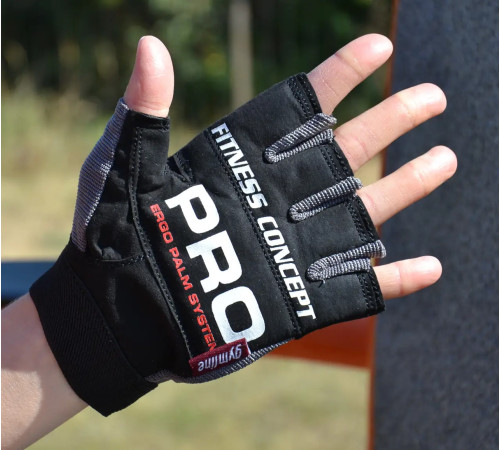 Рукавички для фітнесу Power System PS-2300 Fitness XS, чорно-сірі