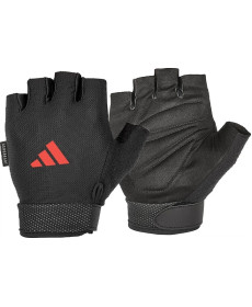 Рукавички для тренінгу Adidas Essential Adjustable Gloves розмір XL, чорно-червоні