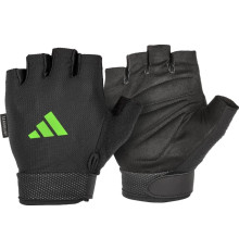 Рукавички для тренінгу Adidas Essential Adjustable Gloves розмір M, чорно-зелений