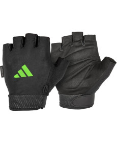 Рукавички для тренінгу Adidas Essential Adjustable Gloves розмір M, чорно-зелений