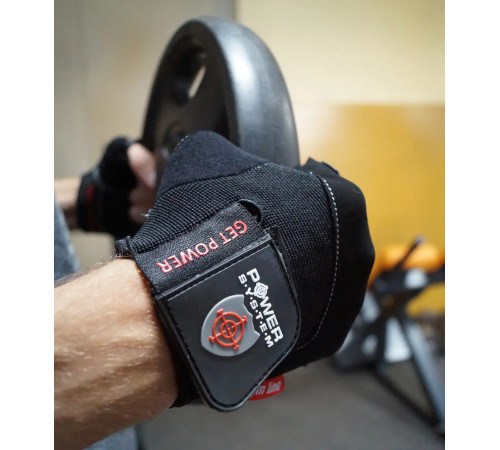 Рукавички для фітнесу Power System PS-2550 Get Power L, чорні