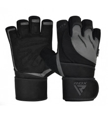 Рукавички для фітнесу RDX L4 Micro S, чорно-сірі