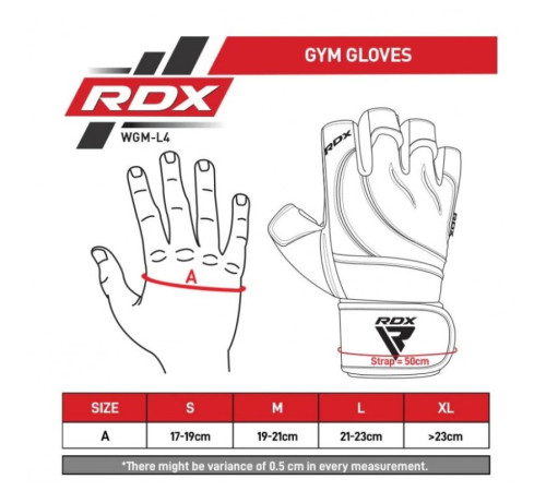 Рукавички для фітнесу RDX L4 Micro S, чорно-сірі