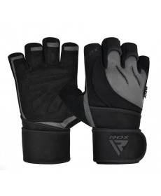 Рукавички для фітнесу RDX L4 Micro M, чорно-сірі