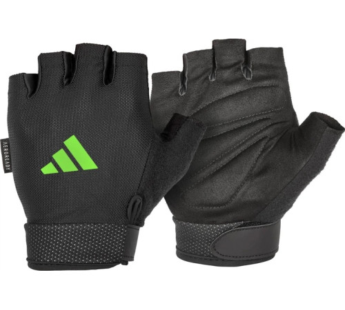 Рукавички для тренінгу Adidas Essential Adjustable Gloves розмір L, чорно-зелені